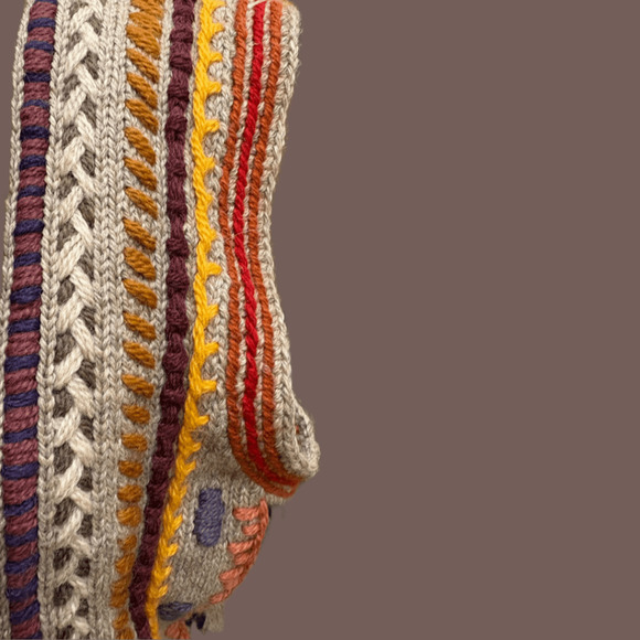 Peruvian Connection Wool Vest | Multicolor Knit | Size M | Vintage - Picture 3 of 4